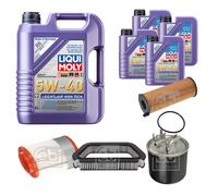 FEBI Controllo Set 9L LIQUI MOLY 5W-40 Leichtlauf High Tech Per Audi A8 4E
