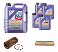 FEBI Controllo Set 9L LIQUI MOLY 5W-40 Leichtlauf High Tech Per BMW 5er E39
