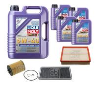 FEBI Controllo Set 9L LIQUI MOLY 5W-40 Leichtlauf High Tech Per BMW X5 E53
