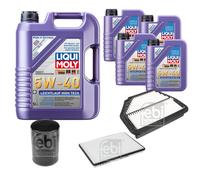 FEBI Controllo Set 9L LIQUI MOLY 5W-40 Leichtlauf High Tech Per Chevrolet