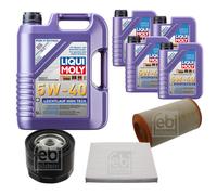 FEBI Controllo Set 9L LIQUI MOLY 5W-40 Leichtlauf High Tech Per Fiat Ducato