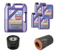 FEBI Controllo Set 9L LIQUI MOLY 5W-40 Leichtlauf High Tech Per Fiat Ducato