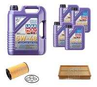 FEBI Controllo Set 9L LIQUI MOLY 5W-40 Leichtlauf High Tech Per Mercedes E
