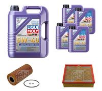 FEBI Controllo Set 9L LIQUI MOLY 5W-40 Leichtlauf High Tech Per Mercedes E