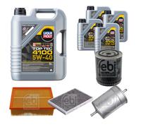FEBI Controllo Set 9L LIQUI MOLY TOP TEC 4100 5W-40 Per AUDI A4 8E2 B6 3.0