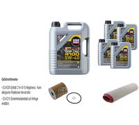 FEBI Controllo Set 9L LIQUI MOLY TOP TEC 4100 5W-40 Per BMW 5 Serie Touring E39