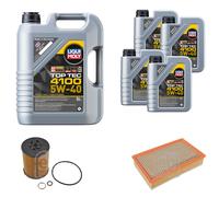 FEBI Controllo Set 9L LIQUI MOLY TOP TEC 4100 5W-40 Per BMW 7 Serie E65 E66
