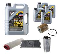 FEBI Controllo Set 9L LIQUI MOLY TOP TEC 4100 5W-40 Per BMW X5 E53 3.0D