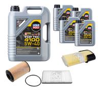FEBI Controllo Set 9L LIQUI MOLY TOP TEC 4100 5W-40 Per Porsche Boxster 986