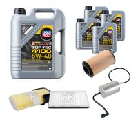 FEBI Controllo Set 9L LIQUI MOLY TOP TEC 4100 5W-40 Per Porsche Boxster 986