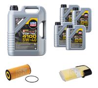 FEBI Controllo Set 9L LIQUI MOLY TOP TEC 4100 5W-40 Per PORSCHE BOXSTER 987
