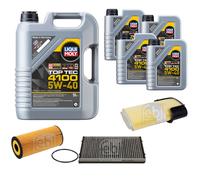 FEBI Controllo Set 9L LIQUI MOLY TOP TEC 4100 5W-40 Per PORSCHE BOXSTER 987
