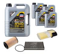 FEBI Controllo Set 9L LIQUI MOLY TOP TEC 4100 5W-40 Per PORSCHE BOXSTER 987