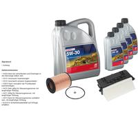 Febi Controllo Set 9L Longlife Plus 5W-30 per Mercedes-Benz Gle W166 350 D.