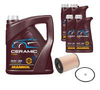 FEBI Controllo Set 9L MANNOL Ceramic 5W-30 Per Mercedes-Benz M-Klasse ML 420
