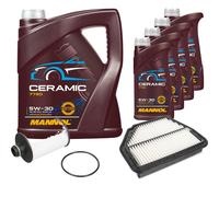 FEBI Controllo Set 9L MANNOL Ceramic 5W-30 Per Opel Antara 2.2 CDTi