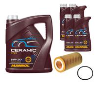 FEBI Controllo Set 9L MANNOL Ceramic 5W-30 Per VW Amarok 3.0 TDI 4motion