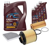 FEBI Controllo Set 9L MANNOL Ceramic 5W-40 Per Audi A5 Cabriolet S5 Quattro