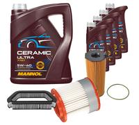 FEBI Controllo Set 9L MANNOL Ceramic 5W-40 Per Audi A8 3.0 TDI Quattro