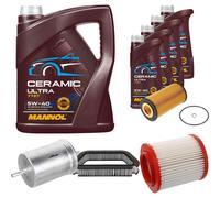 FEBI Controllo Set 9L MANNOL Ceramic 5W-40 Per Audi A8 4.2 Quattro 3.7