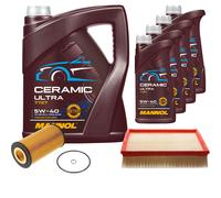 FEBI Controllo Set 9L MANNOL Ceramic 5W-40 Per Audi Allroad 4.2 V8 Quattro