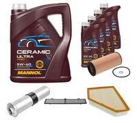 FEBI Controllo Set 9L MANNOL Ceramic 5W-40 Per BMW 3er Touring 330d