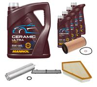 FEBI Controllo Set 9L MANNOL Ceramic 5W-40 Per BMW 3er Touring 330d 335d