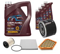FEBI Controllo Set 9L MANNOL Ceramic 5W-40 Per Fiat Ducato Bus 130 Multijet