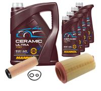 FEBI Controllo Set 9L MANNOL Ceramic 5W-40 Per Mercedes-Benz C-Klasse