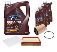 FEBI Controllo Set 9L MANNOL Ceramic 5W-40 Per VW Passat Variant 2.3 VR5 4.0