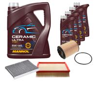 FEBI Controllo Set 9L MANNOL Ceramic 5W-40 Per VW Passat Variant 4.0 W8
