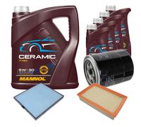 Febi Controllo Set 9L mannol Ceramica 5W-30 per Kia Carnival II 2.9 Crdi