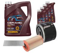 Febi Controllo Set 9L mannol Ceramica 5W-40 per Fiat Ducato Bus 2.3 J