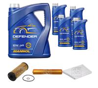 FEBI Controllo Set 9L MANNOL Defender 10W-40 Per Mercedes-Benz C-Klasse