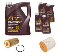FEBI Controllo Set 9L MANNOL Energy Combi LL 5W-30 Per Audi A6 Avant C8