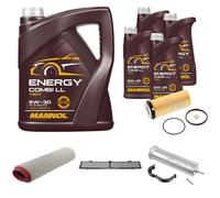 FEBI Controllo Set 9L MANNOL Energy Combi LL 5W-30 Per BMW 3er Cabriolet