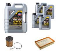 Febi Controllo Set 9L Motore Liqui Moly Top Tec 4100 5W-40 per BMW 7er E65