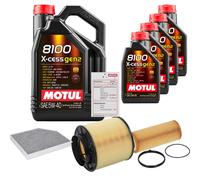 FEBI Controllo Set 9L MOTUL 8100 X-CESS 5W-40 Per Audi A5 Cabriolet S5