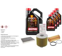 FEBI Controllo Set 9L MOTUL 8100 X-CESS 5W-40 Per Audi A6 Allroad 3.2 FSI
