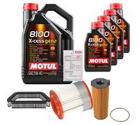 FEBI Controllo Set 9L MOTUL 8100 X-CESS 5W-40 Per Audi A8 3.0 TDI Quattro