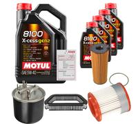 FEBI Controllo Set 9L MOTUL 8100 X-CESS 5W-40 Per Audi A8 3.0 TDI Quattro