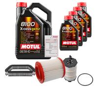 FEBI Controllo Set 9L MOTUL 8100 X-CESS 5W-40 Per Audi A8 4.2 FSI Quattro