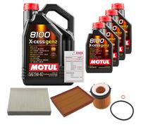 FEBI Controllo Set 9L MOTUL 8100 X-CESS 5W-40 Per BMW 3 Serie 335i