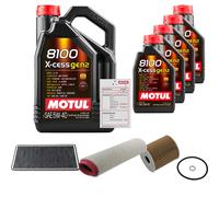 FEBI Controllo Set 9L MOTUL 8100 X-CESS 5W-40 Per BMW X5 3.0d
