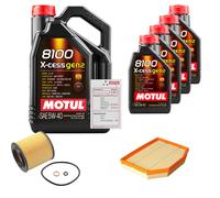 FEBI Controllo Set 9L MOTUL 8100 X-CESS 5W-40 Per BMW Z4 Coupe 3.0 Si 2.5i