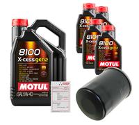 FEBI Controllo Set 9L MOTUL 8100 X-CESS 5W-40 Per Honda Jazz II 1.3 iDSi