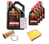 FEBI Controllo Set 9L MOTUL 8100 X-CESS 5W-40 Per Nissan Interstar Bus dCi