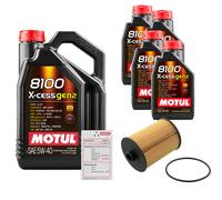FEBI Controllo Set 9L MOTUL 8100 X-CESS 5W-40 Per VW CC 3.6 FSI 4MOTION