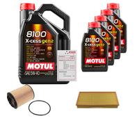 FEBI Controllo Set 9L MOTUL 8100 X-CESS 5W-40 Per VW Touareg 3.2 V6 4.2 V8