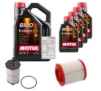 FEBI Controllo Set 9L MOTUL 8100 X-CLEAN 0W-30 Per Audi A8 4.2 FSI Quattro